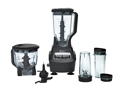 Ninja Mega Kitchen System (BL770) Blender/Food Processor with 1500W Auto-iQ Base, 72oz Pitcher, 64oz Processor Bowl, (2) 16oz Cup for Smoothies, Dough & More