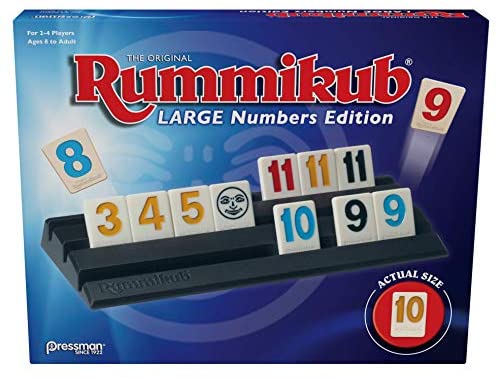 Mambolin Pressman Rummikub Large Numbers Edition - The Original Rummy Tile Game