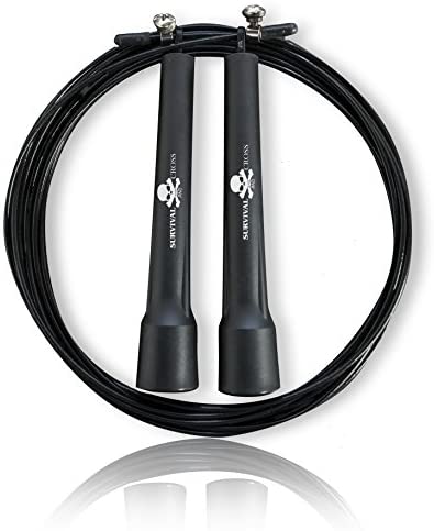 Survival and Cross Jump Rope - Boxing MMA Fitness Training - Speed Adjustable - Sold by FMS International